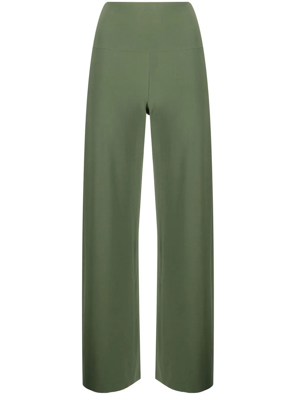 

Norma Kamali jersey-knit high-waisted trousers - Green