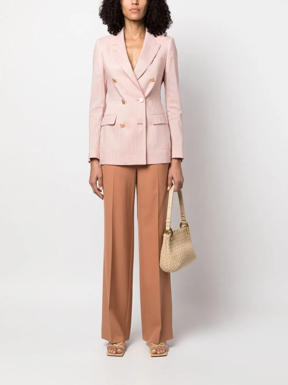 Tagliatore Blazer met dubbele rij knopen - Roze