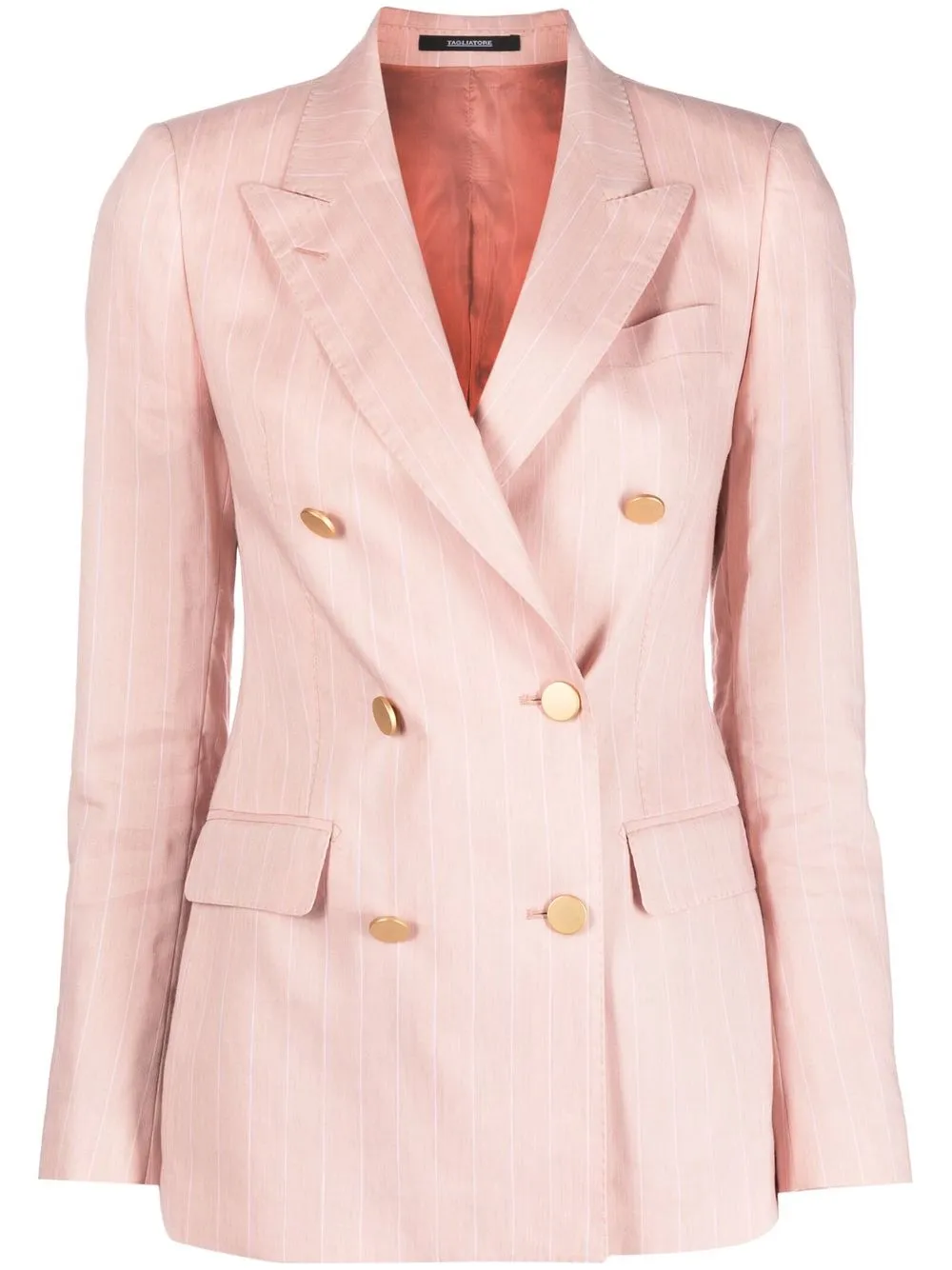 

Tagliatore peak-lapels double-breasted blazer - Pink
