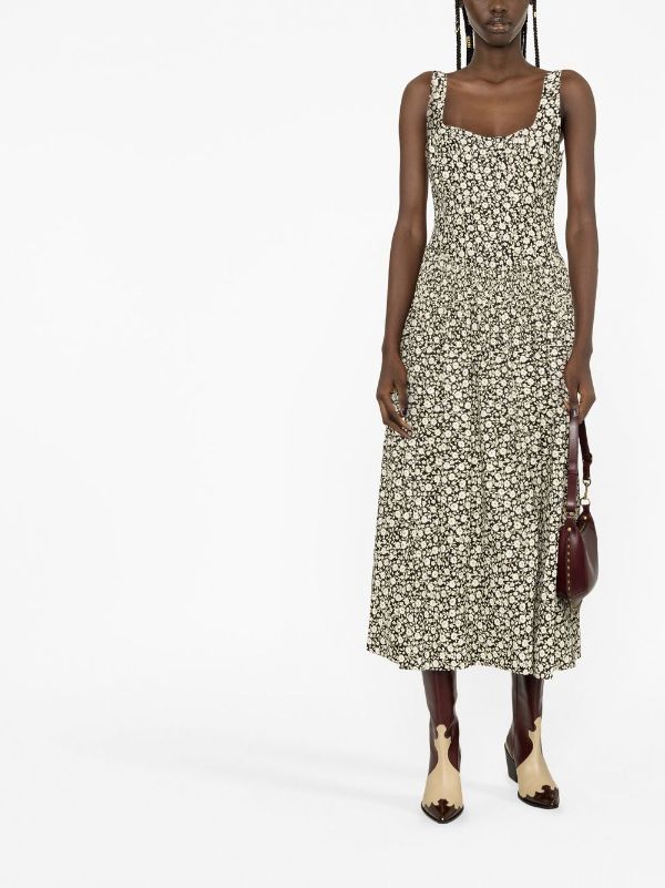 Tory Burch floral-print Flared Dress - Farfetch