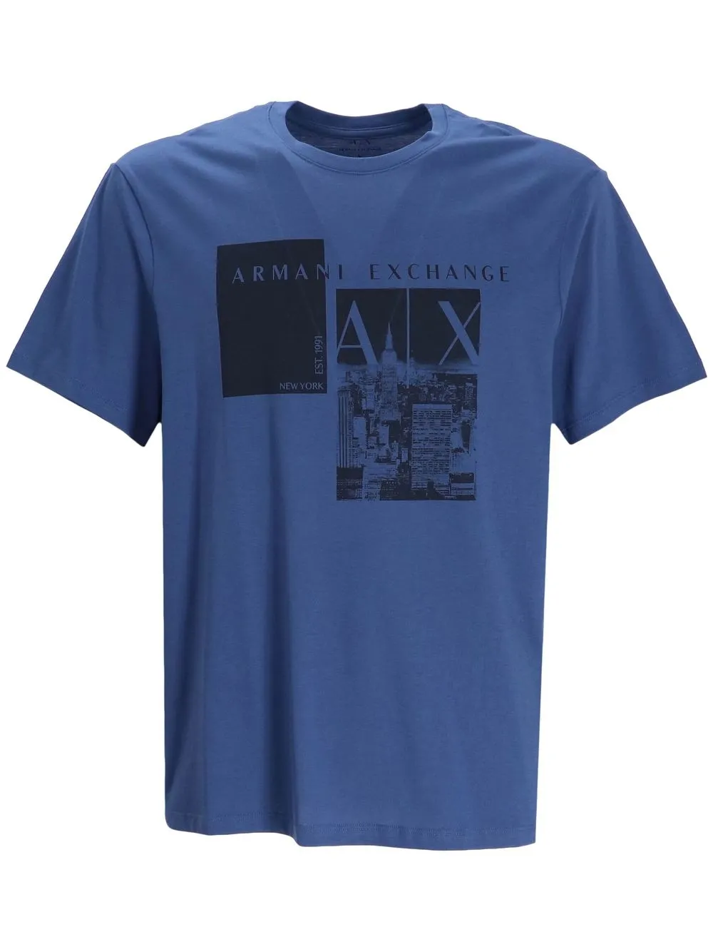 

Armani Exchange logo-print short-sleeved T-shirt - Blue
