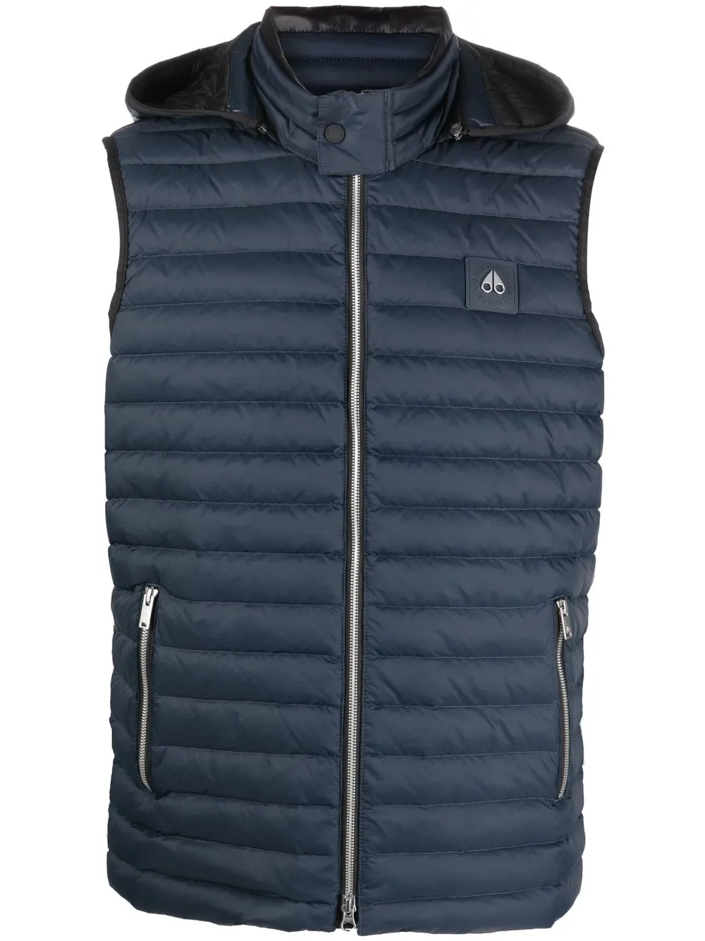 MOOSE KNUCKLES ZIP-UP HOODED GILET