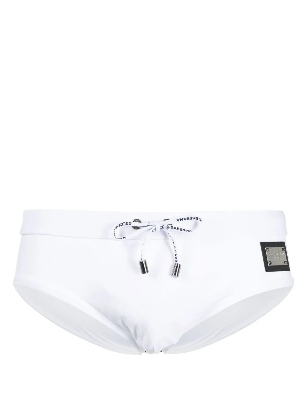 

Dolce & Gabbana logo-plaque swim shorts - White