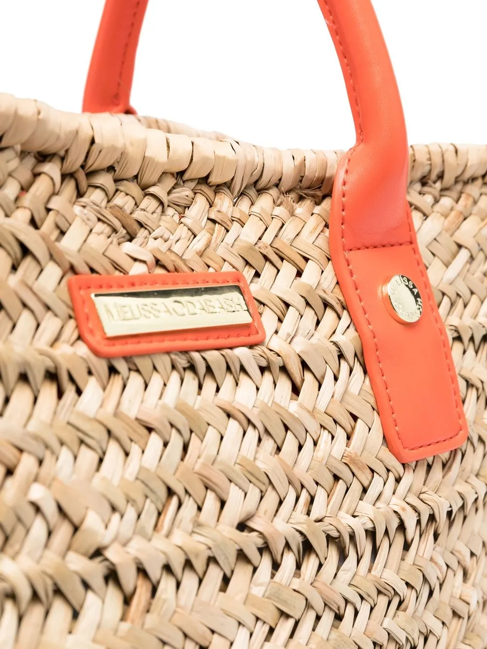 Melissa Odabash Corsica Leather Tote Bag In Nude