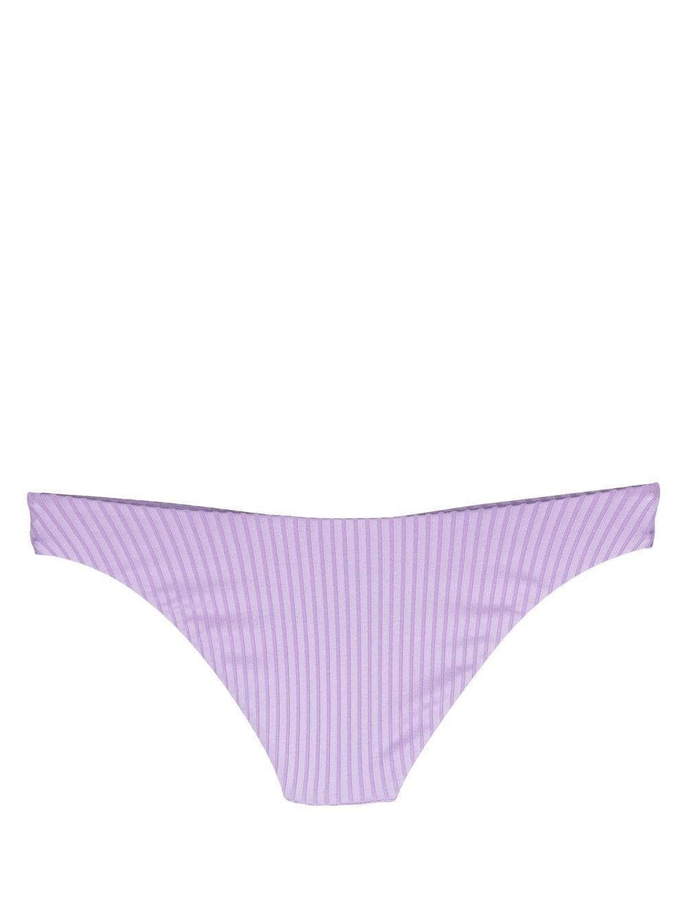 Shop Melissa Odabash Montreal Ribbed Bikini Bottoms In Violett