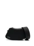 GCDS logo-lettering shoulder bag - Black