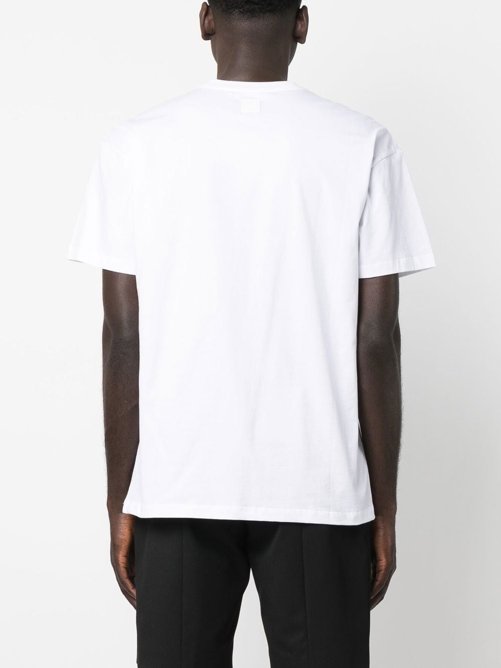 Shop Raf Simons Logo-print Cotton T-shirt In White