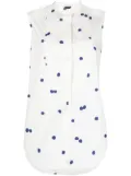 ASPESI spot-print sleeveless dress - White