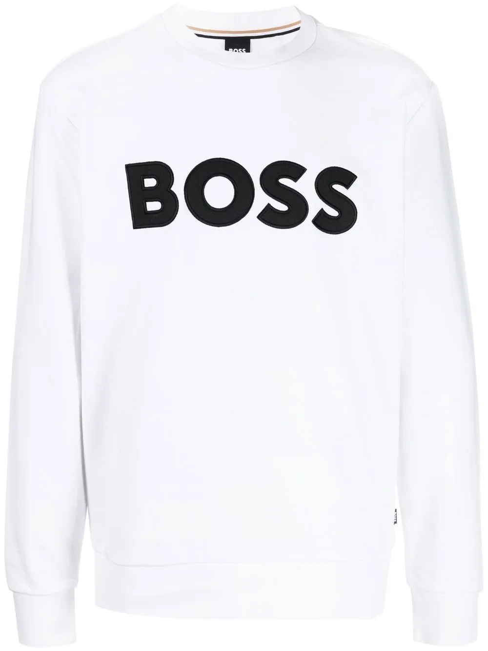 

BOSS sudadera con logo bordado - Blanco