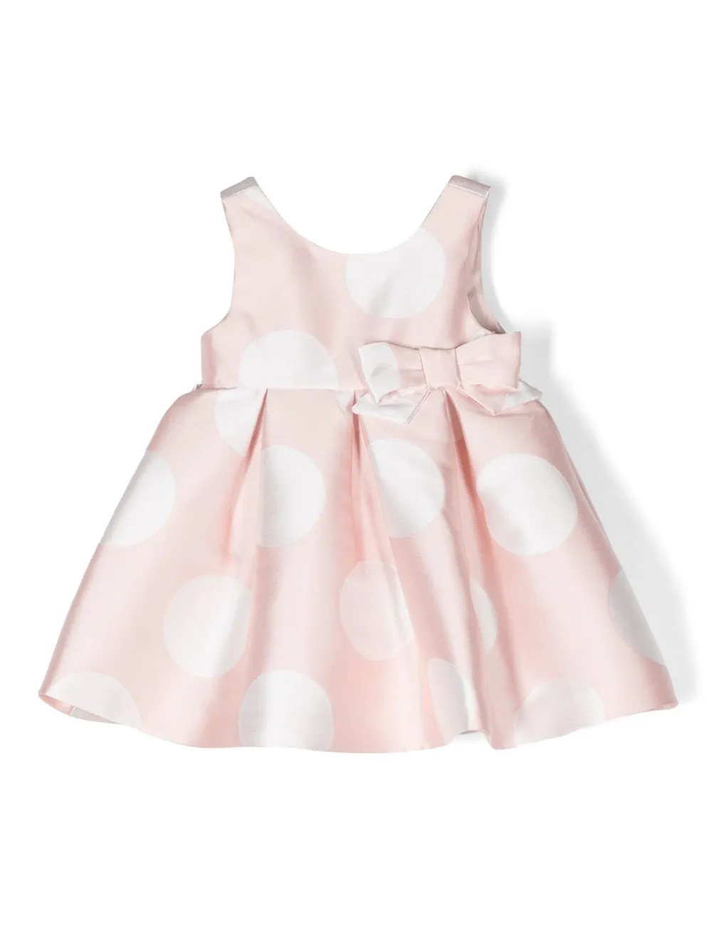 Abel & Lula Babies' Polka-dot Embroidered Sleeveless Dress In Pink