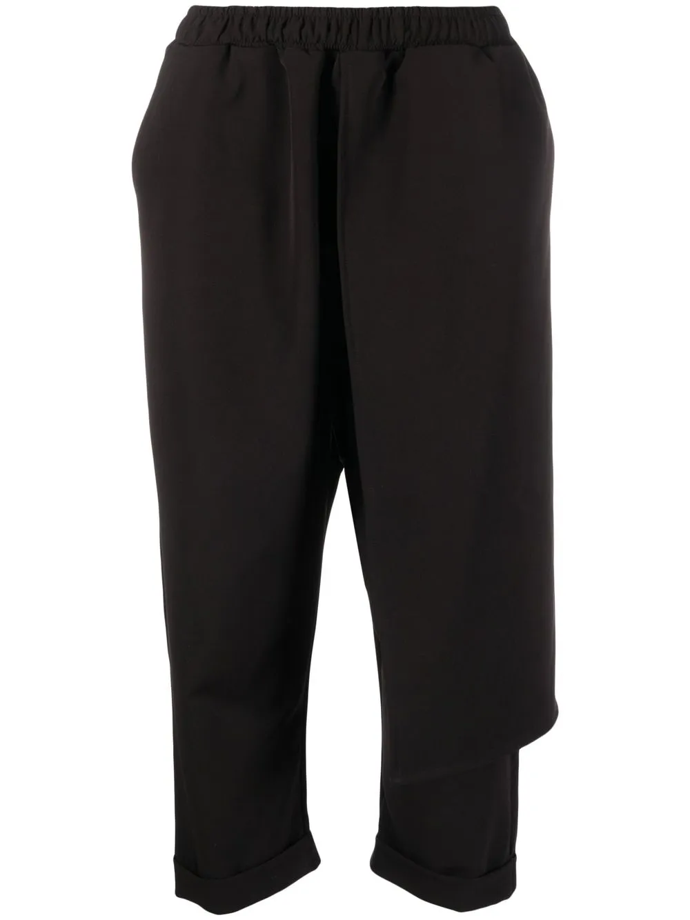 

Alchemy elasticated-waist layered trousers - Black