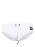 Dolce & Gabbana logo-plaque swimming trunks - White