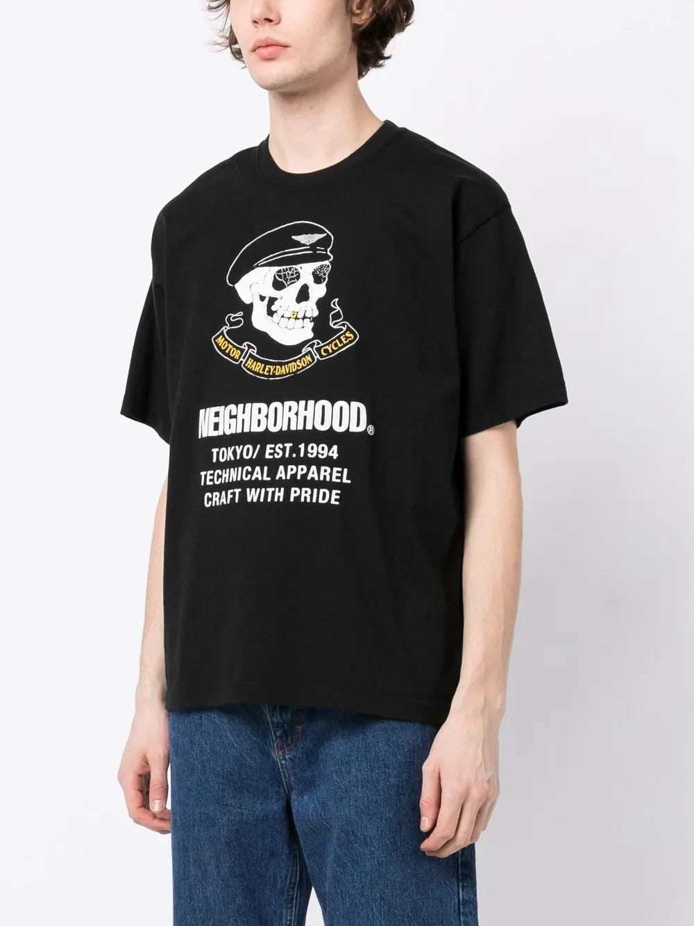 Neighborhood x Harley Davidson プリント Tシャツ - Farfetch