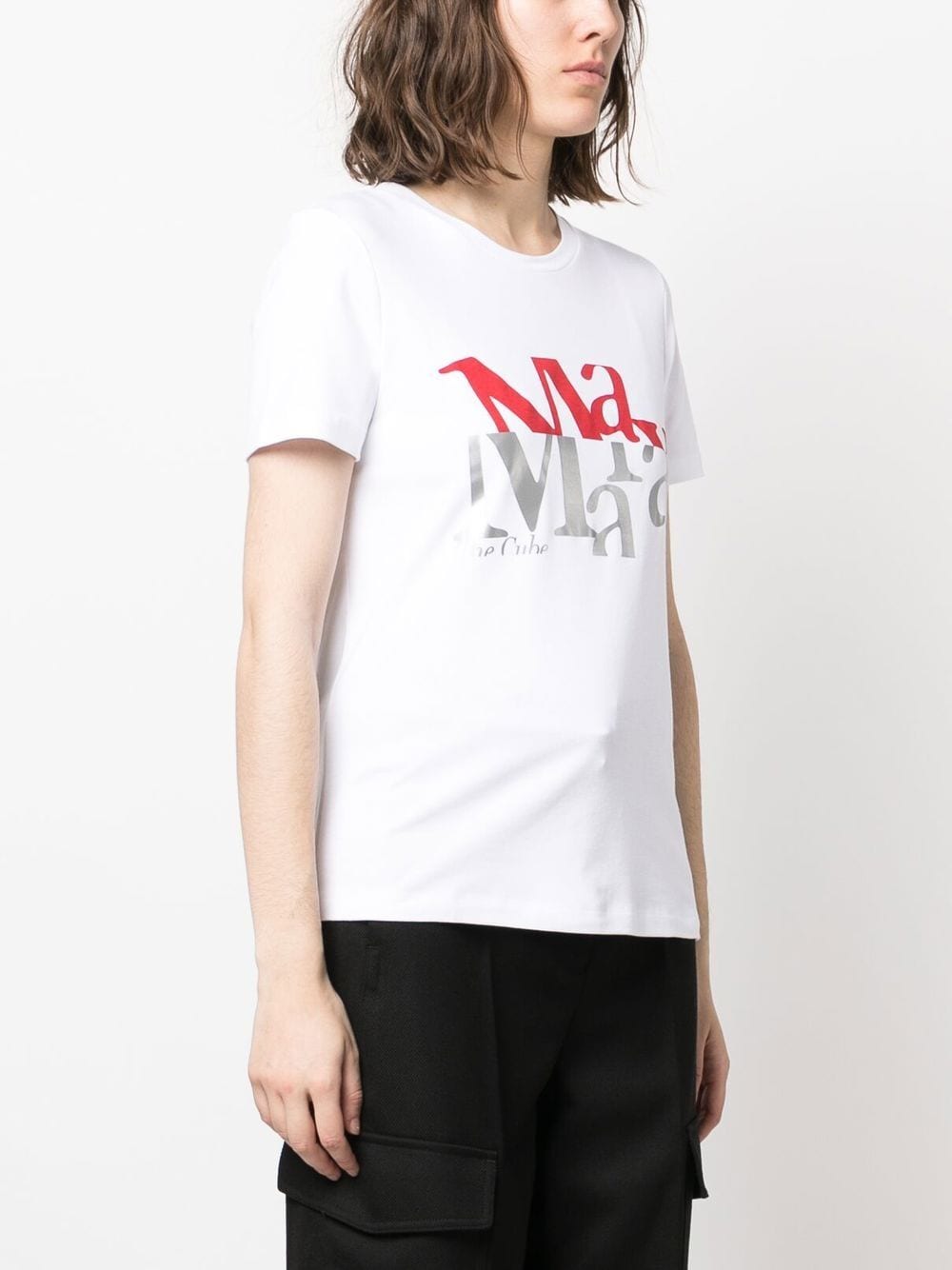 'S Max Mara T-shirt met tekst Wit