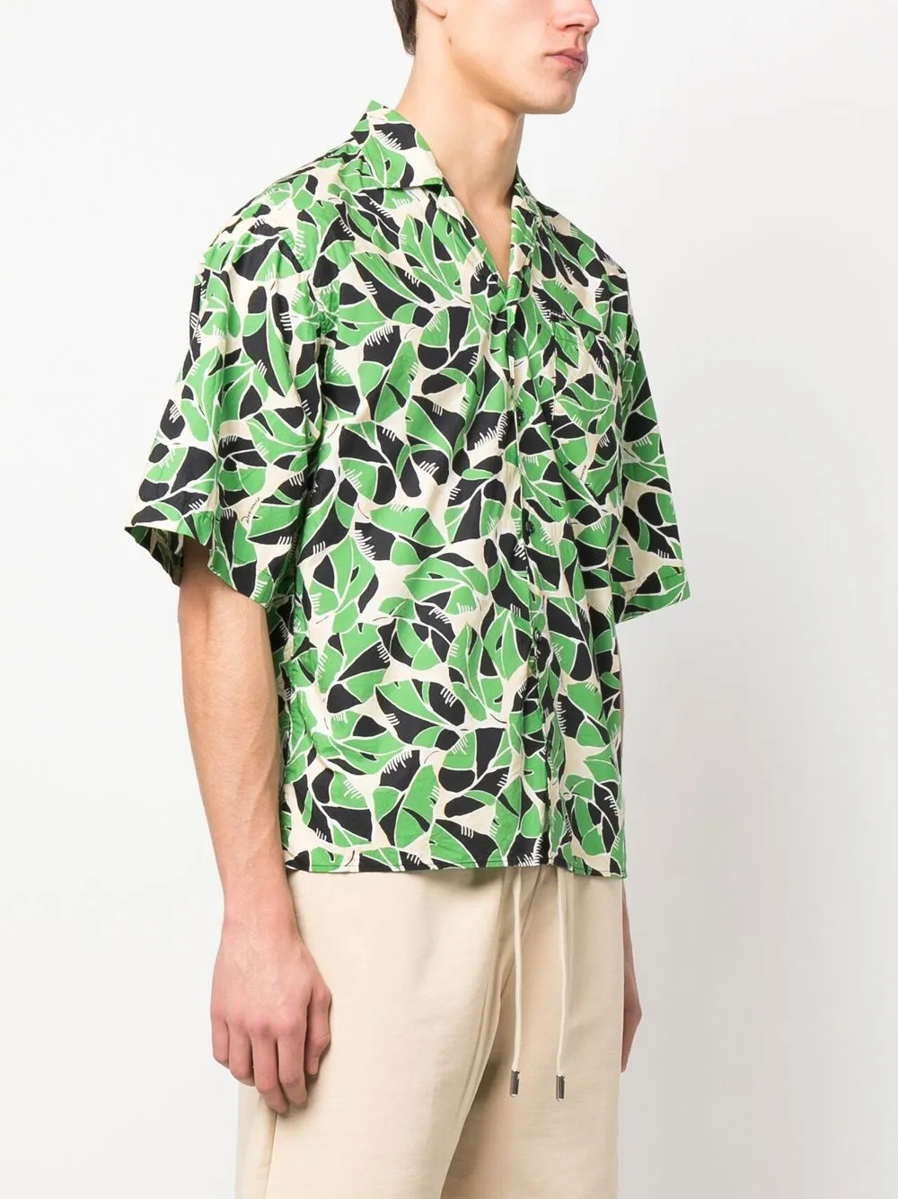 DSQUARED2 BOTANICAL-PRINT SHORT-SLEEVED SHIRT