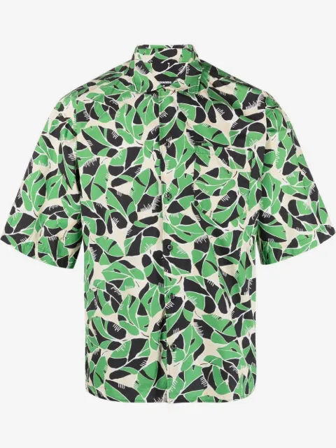 DSQUARED2 botanical-print short-sleeved shirt