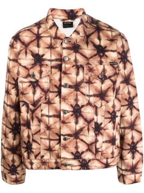 Daily Paper - tie-dye print denim jacket