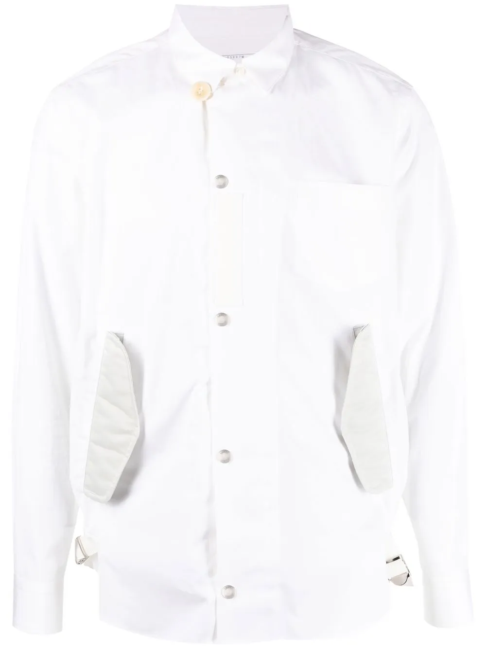 

sacai camisa con bolsillos y solapa - Blanco