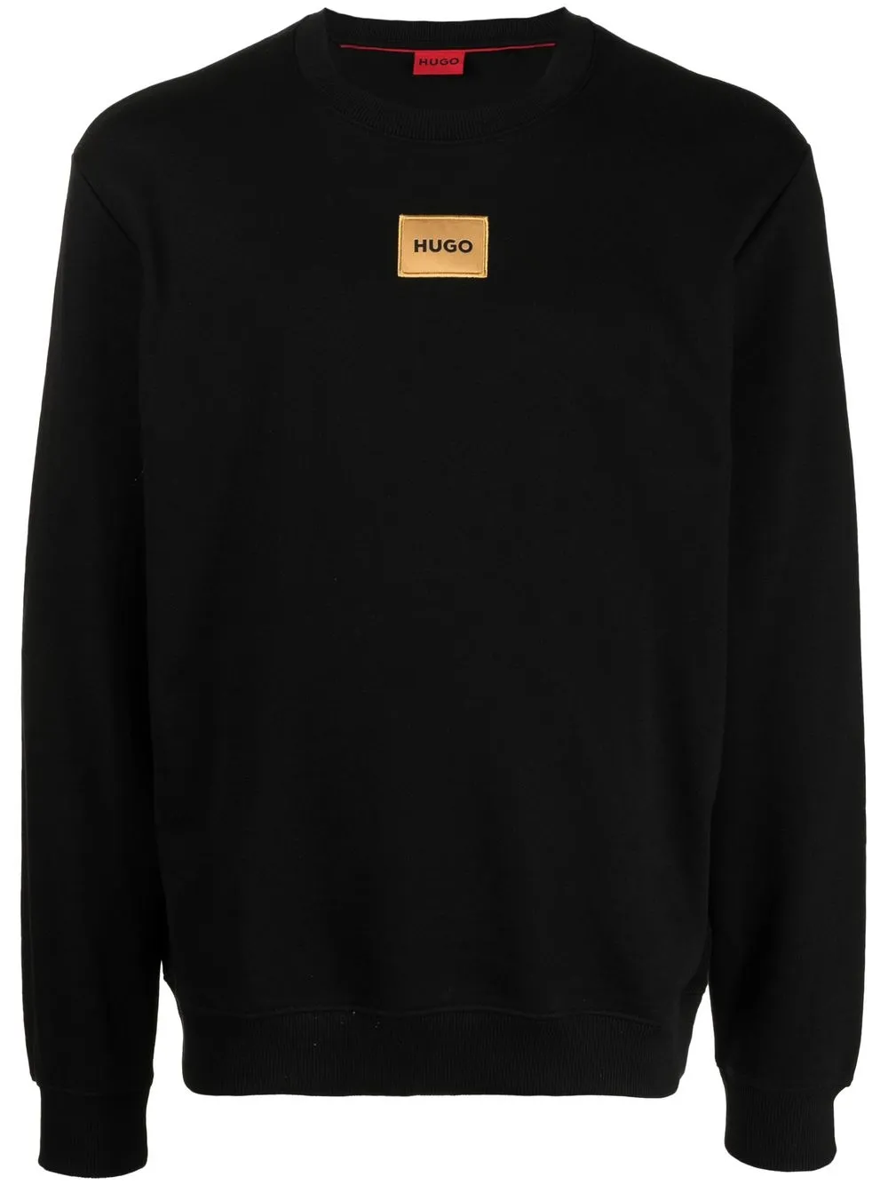 

HUGO logo-print crew-neck sweatshirt - Black