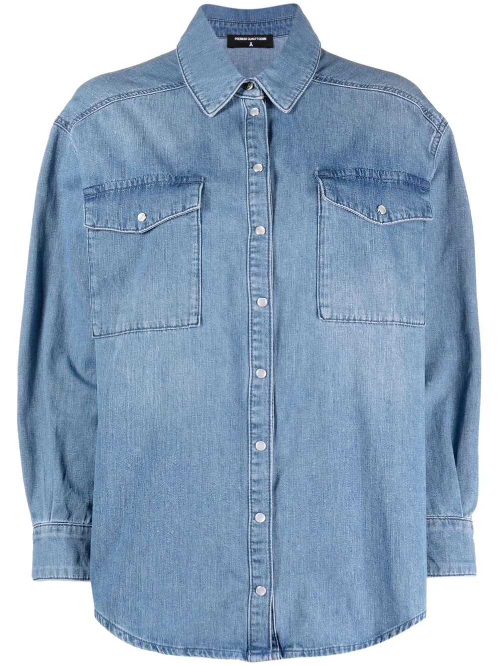 

Patrizia Pepe long-sleeve denim shirt - Blue