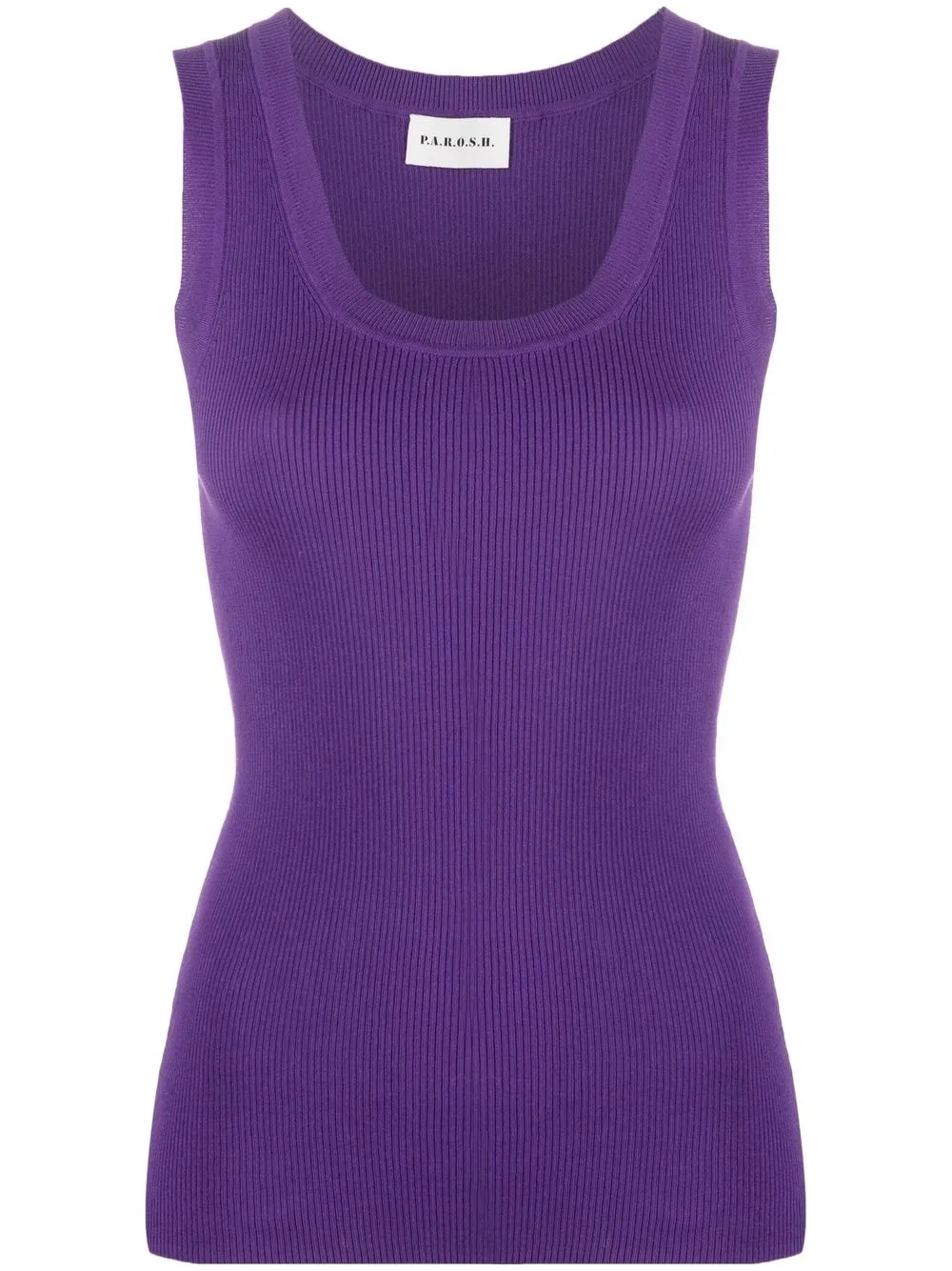 

P.A.R.O.S.H. sleeveless ribbed tank-top - Purple