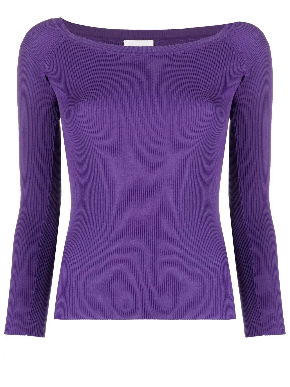 

P.A.R.O.S.H. off-shoulder knitted top - Purple