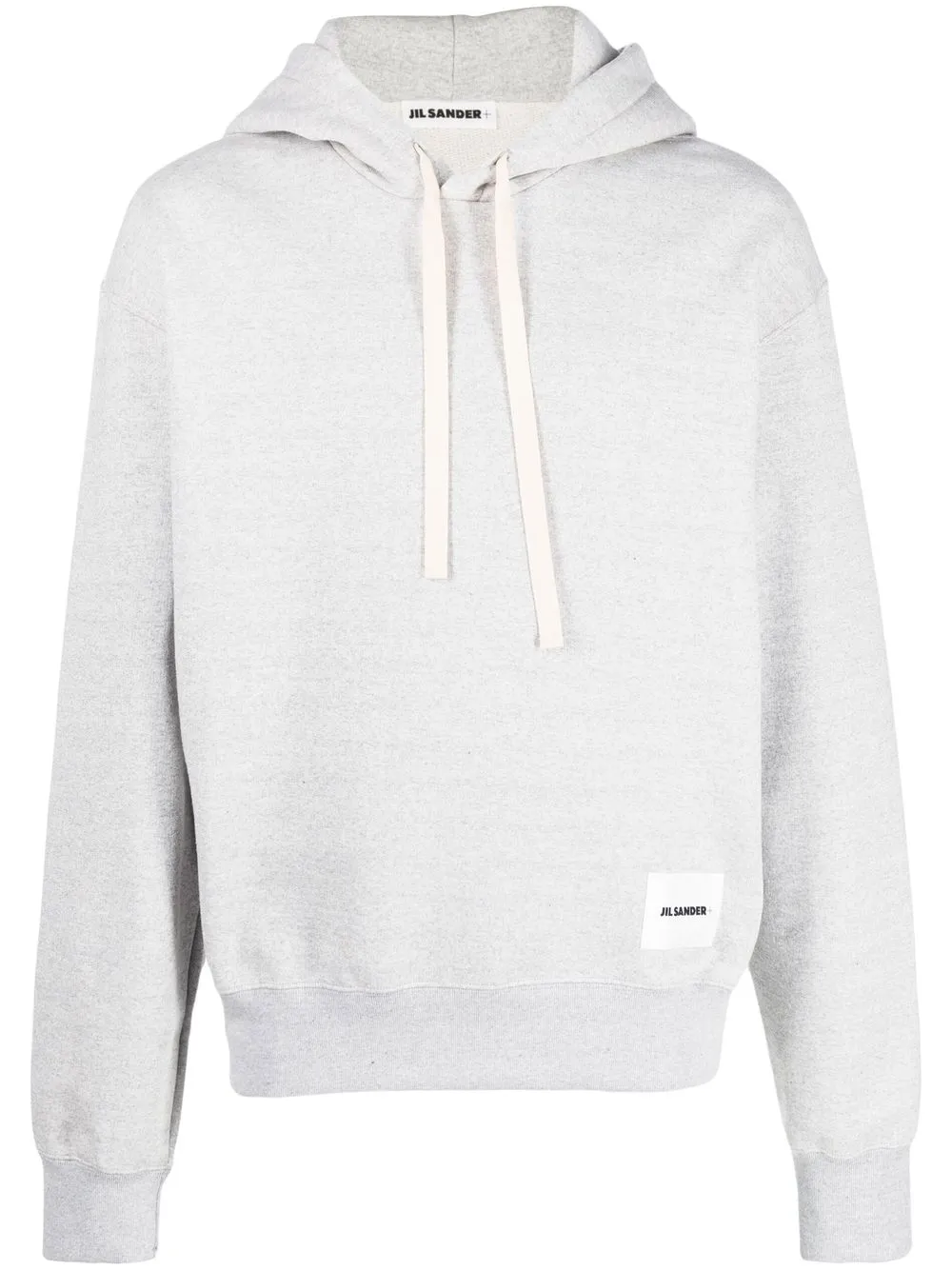 

Jil Sander logo-patch hoodie - Grey