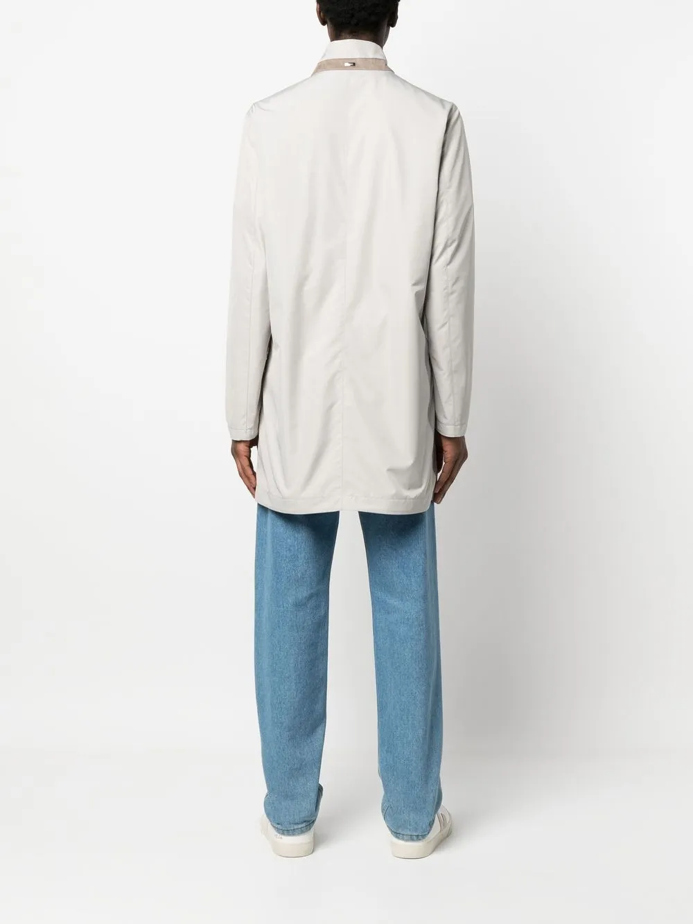 Herno Parka Coat In Neutrals