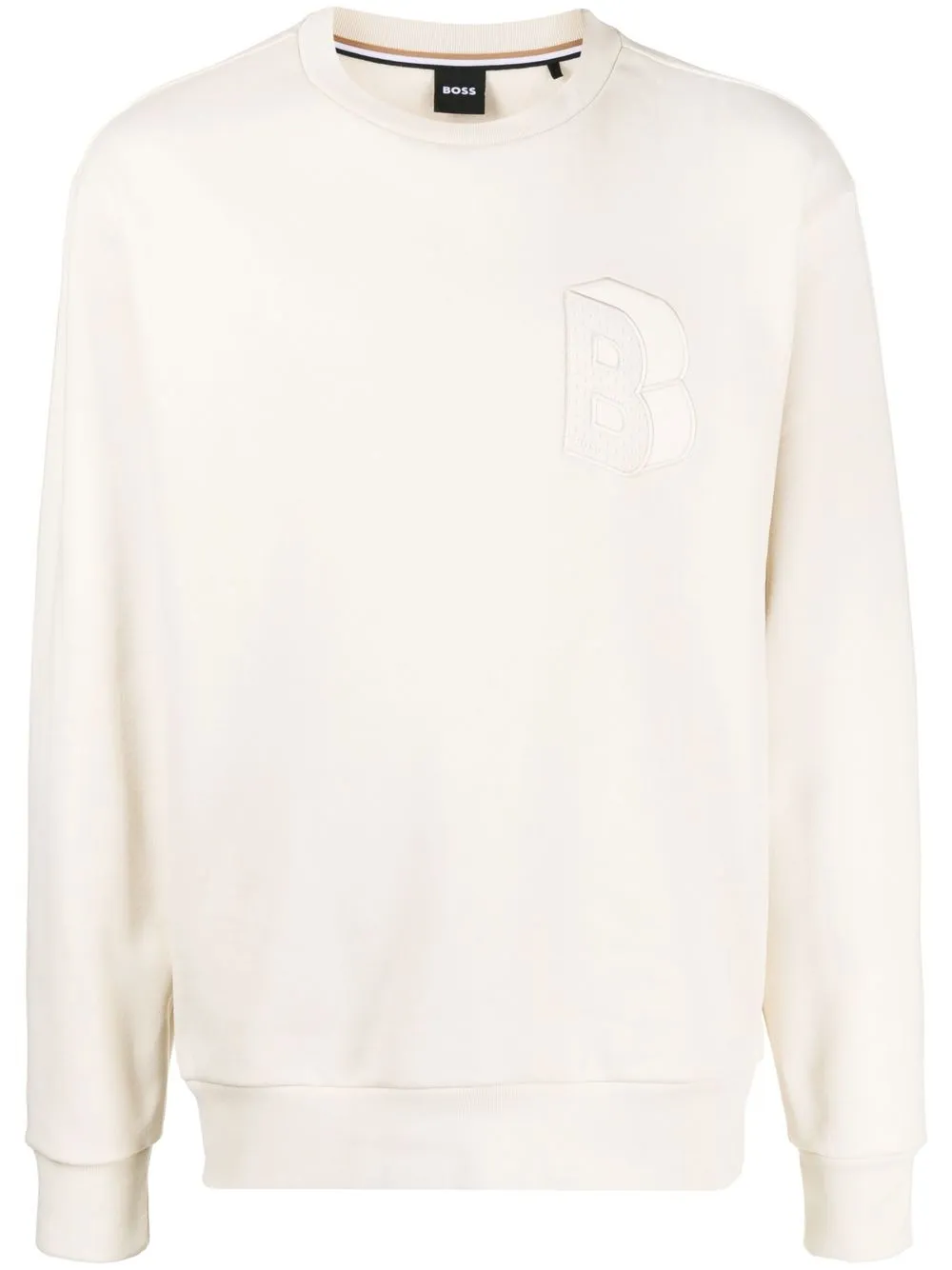 

BOSS sudadera con logo bordado - Blanco