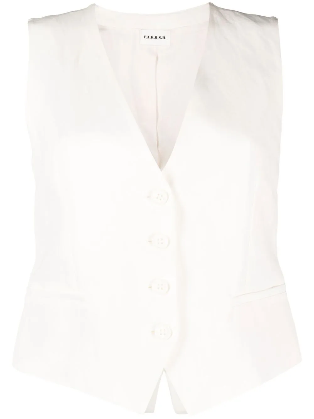 

P.A.R.O.S.H. V-neck buttoned waistcoat - Neutrals