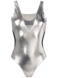 Brigitte Michelle metallic one-piece - Silver