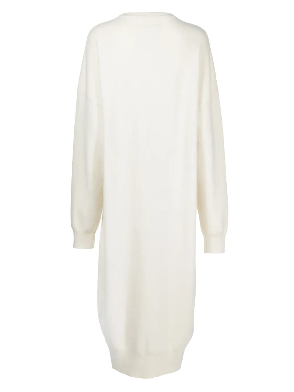 extreme cashmere Gebreide midi-jurk - Wit