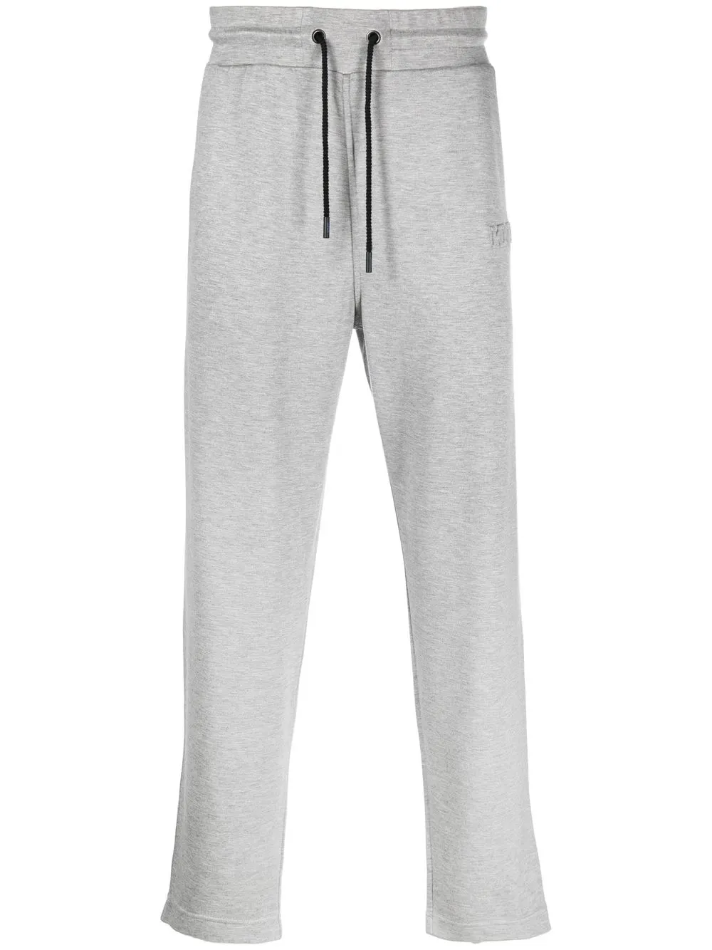 

Kiton pants con logo en relieve - Gris