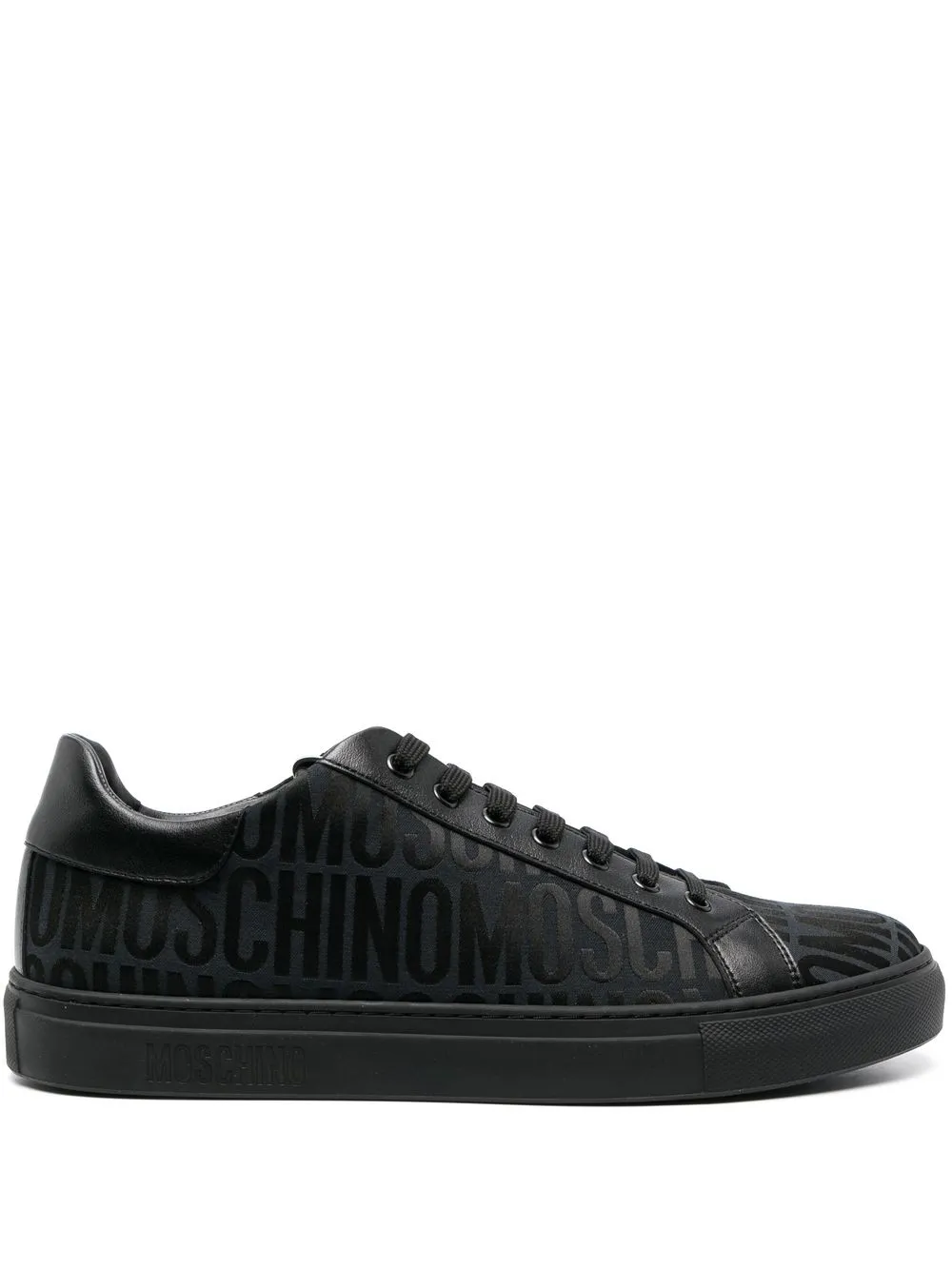 

Moschino logo-jacquard low-top sneakers - Black