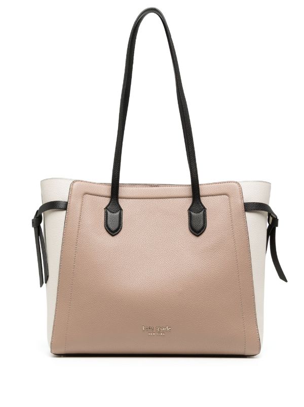 Kate Spade logo-plaque Leather Tote Bag - Farfetch