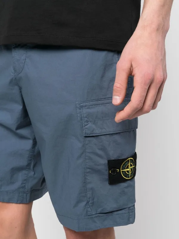 Stone Island Compass-patch Cargo Shorts - Farfetch