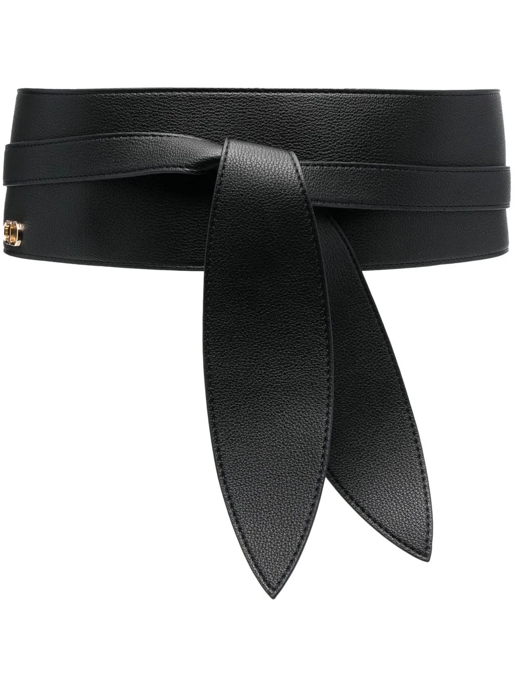 

TWINSET logo-plaque wraparound belt - Black