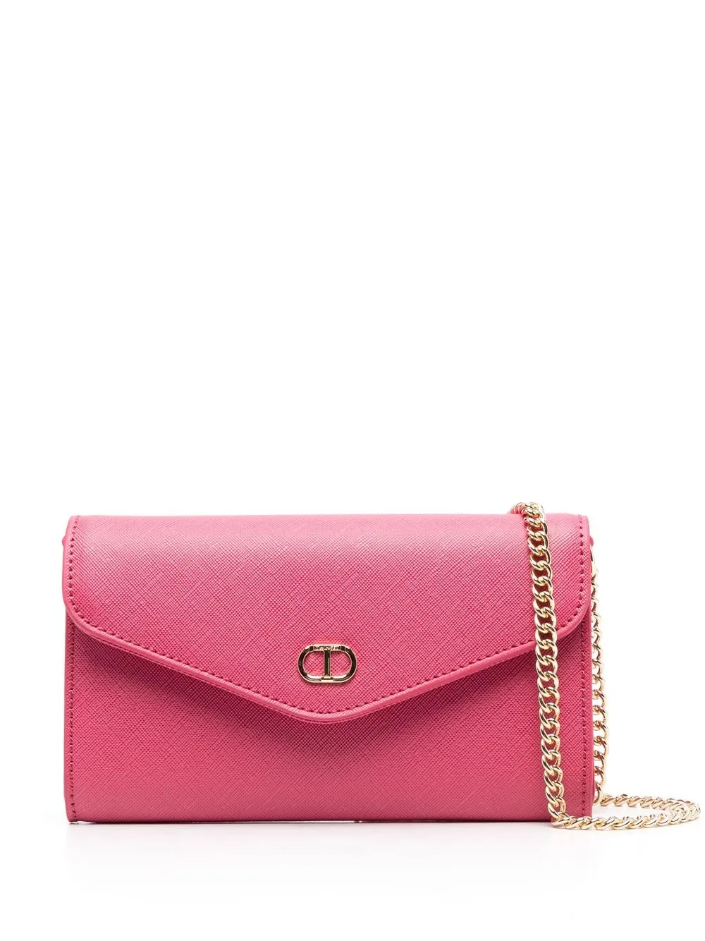 

TWINSET foldover leather purse - Pink