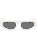 Dolce & Gabbana Eyewear DG Crossed rectangle-frame sunglasses - White