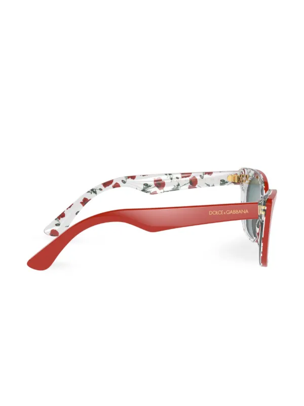 Dolce Gabbana Eyewear Happy Garden sunglasses women Acetate One Size Red