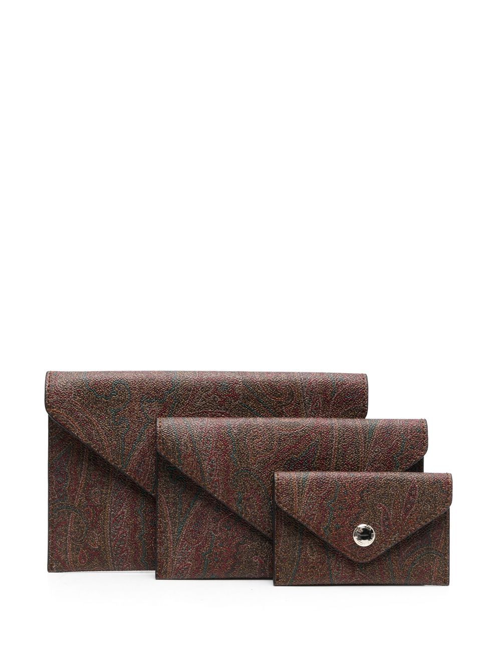 

ETRO paisley envelope wallet - Brown