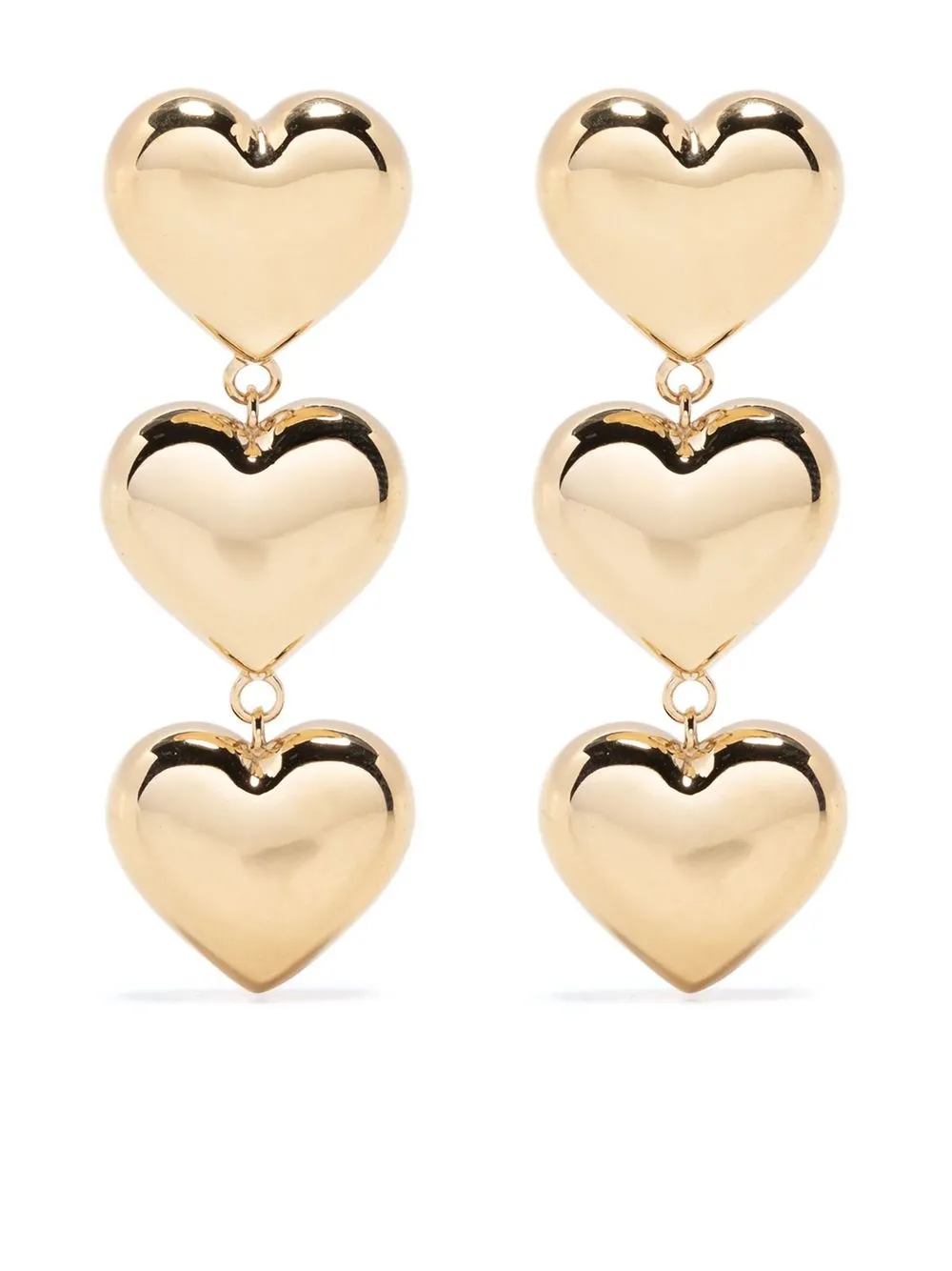 

NUMBERING hearts drop earrings - Gold