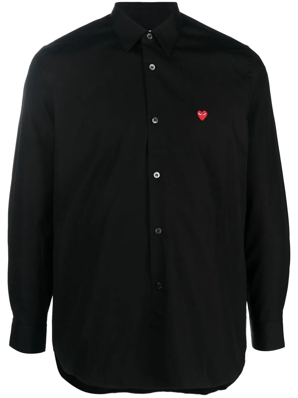 

Comme Des Garçons Play logo-patch cotton shirt - Black