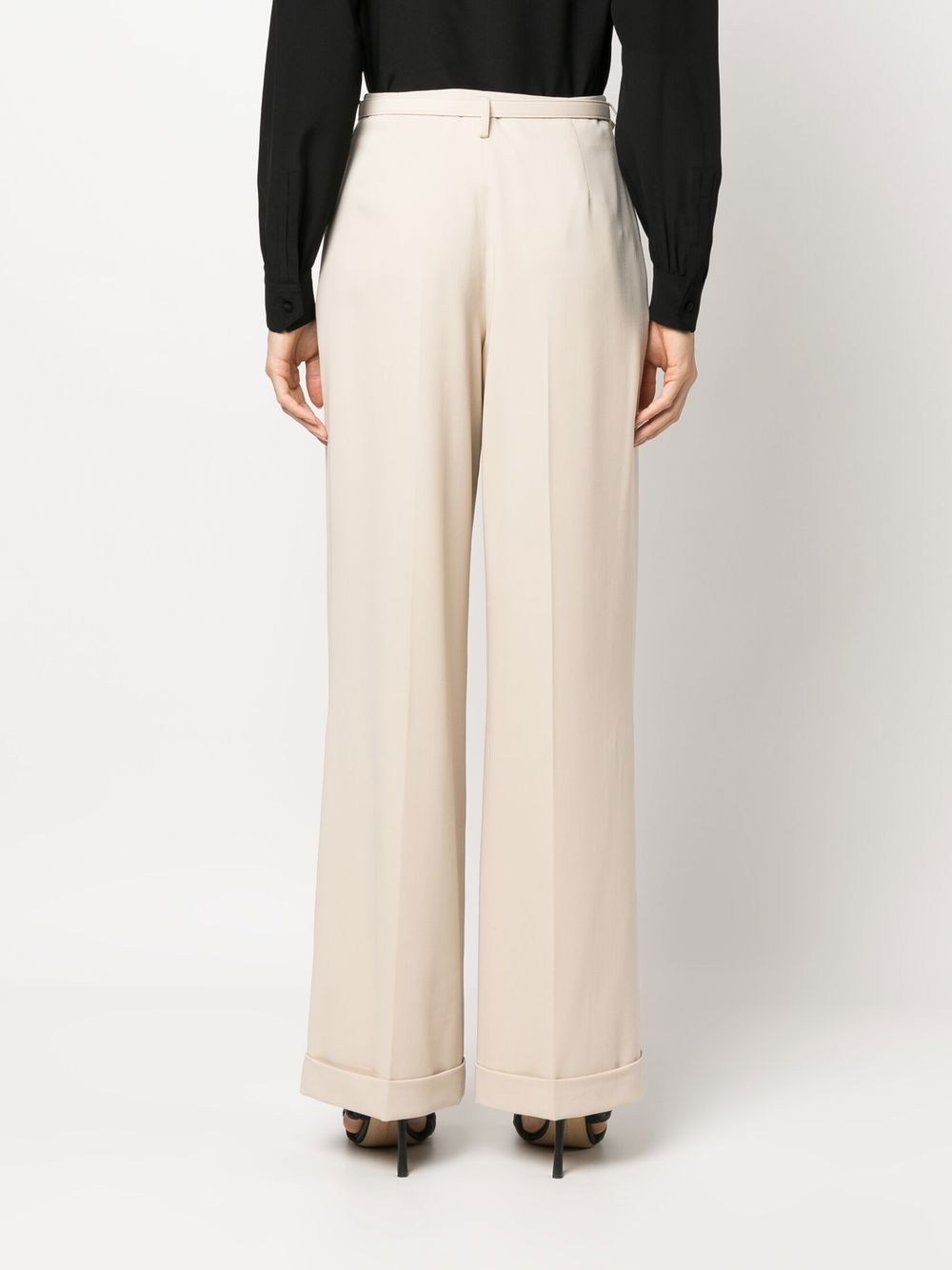 Shop Ralph Lauren Modern Pleat-detail Tailored Trousers In Neutrals