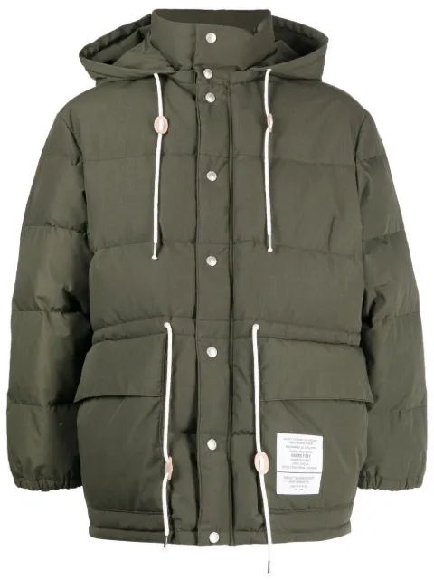logo-patch padded jacket