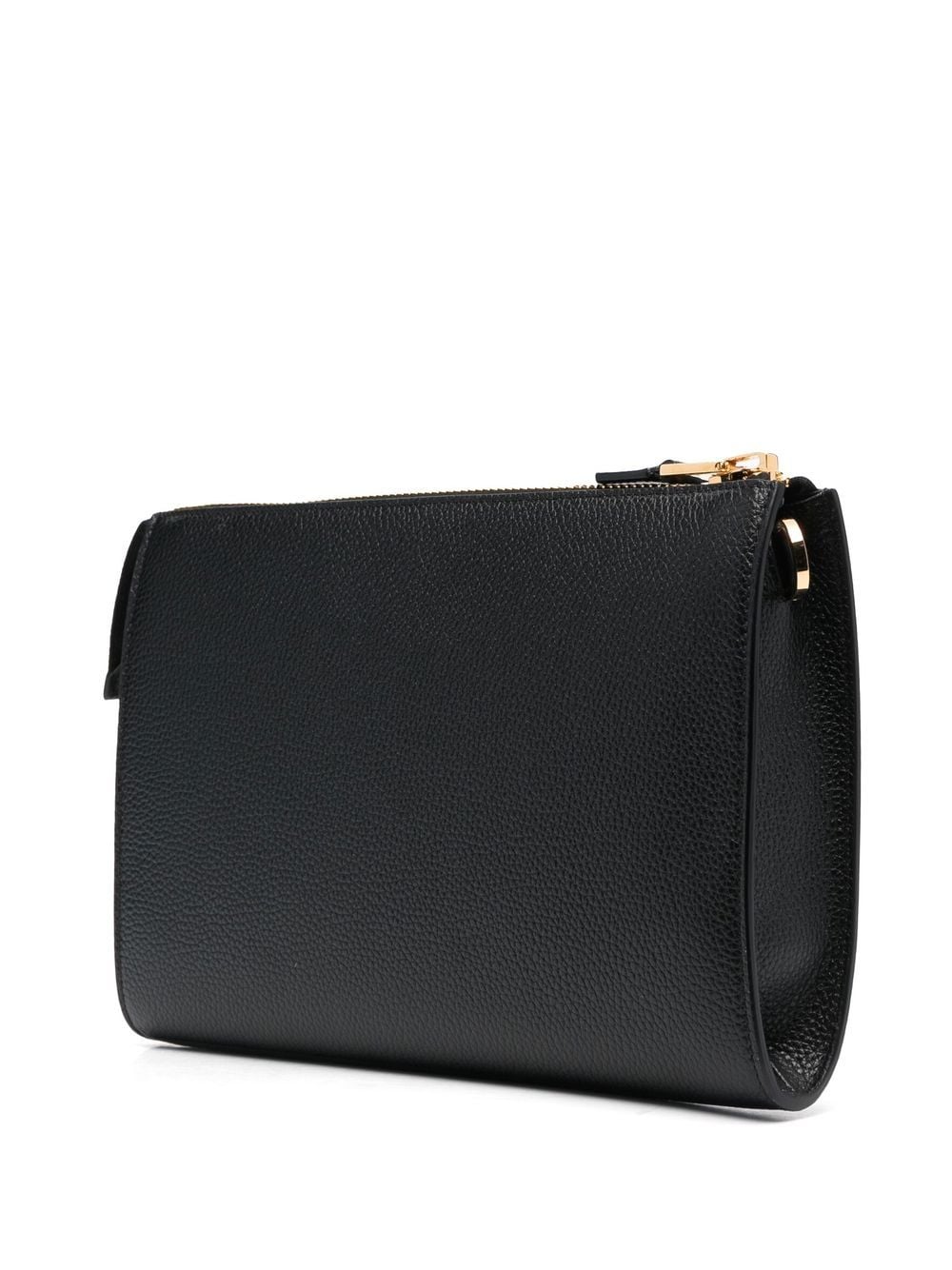 Shop Tom Ford Grained-texture Clutch Bag In Black