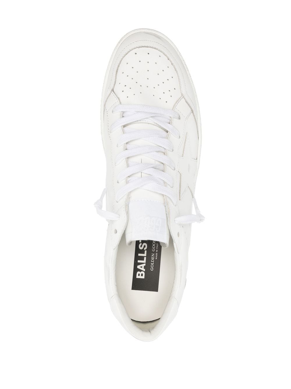 Shop Golden Goose Ballstar Low-top Sneakers In White