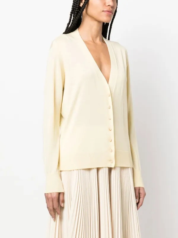 Jil Sander ファインニット カーディガン | イエロー | FARFETCH JP
