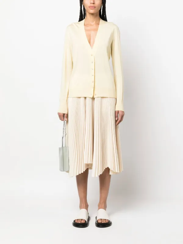 Jil Sander ファインニット カーディガン | イエロー | FARFETCH JP
