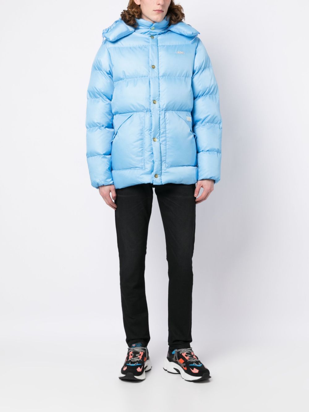 Advisory Board Crystals logo-print Padded Puffer Jacket - Farfetch